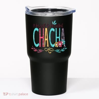 Blessed To Be Called Chacha Colorful Grandma Tumbler