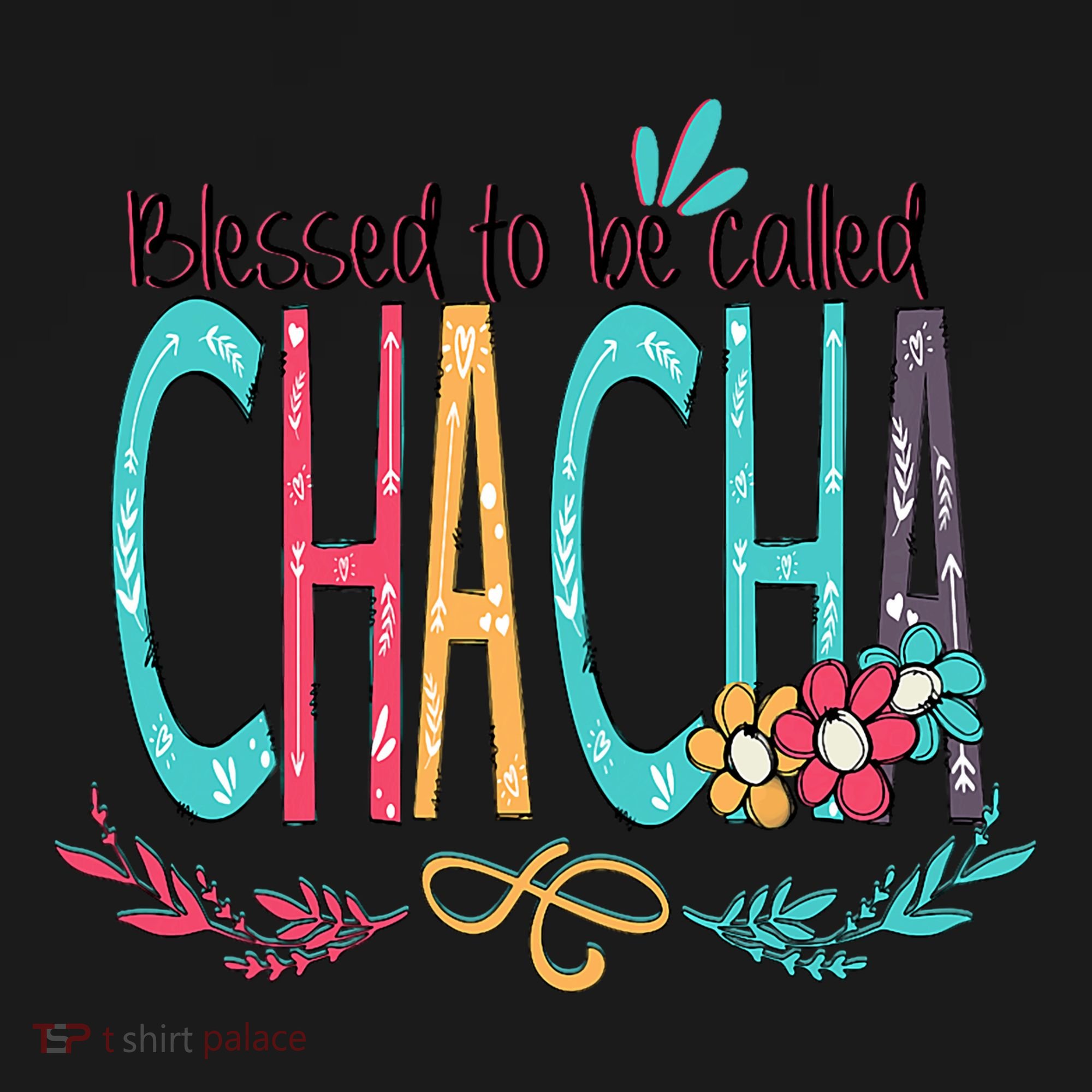 Blessed To Be Called Chacha Colorful Grandma Visor