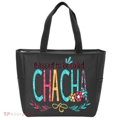 Blessed To Be Called Chacha Colorful Grandma Tote Bag