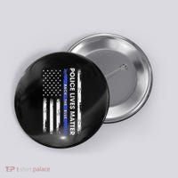 Back The Blue Thin Blue Line Usa Flag Police Lives Matter Button thumb 0