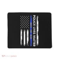 Back The Blue Thin Blue Line Usa Flag Police Lives Matter Mousepad thumb 0