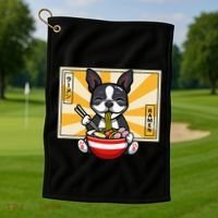 Boston Terrier Golf Towel thumb 1