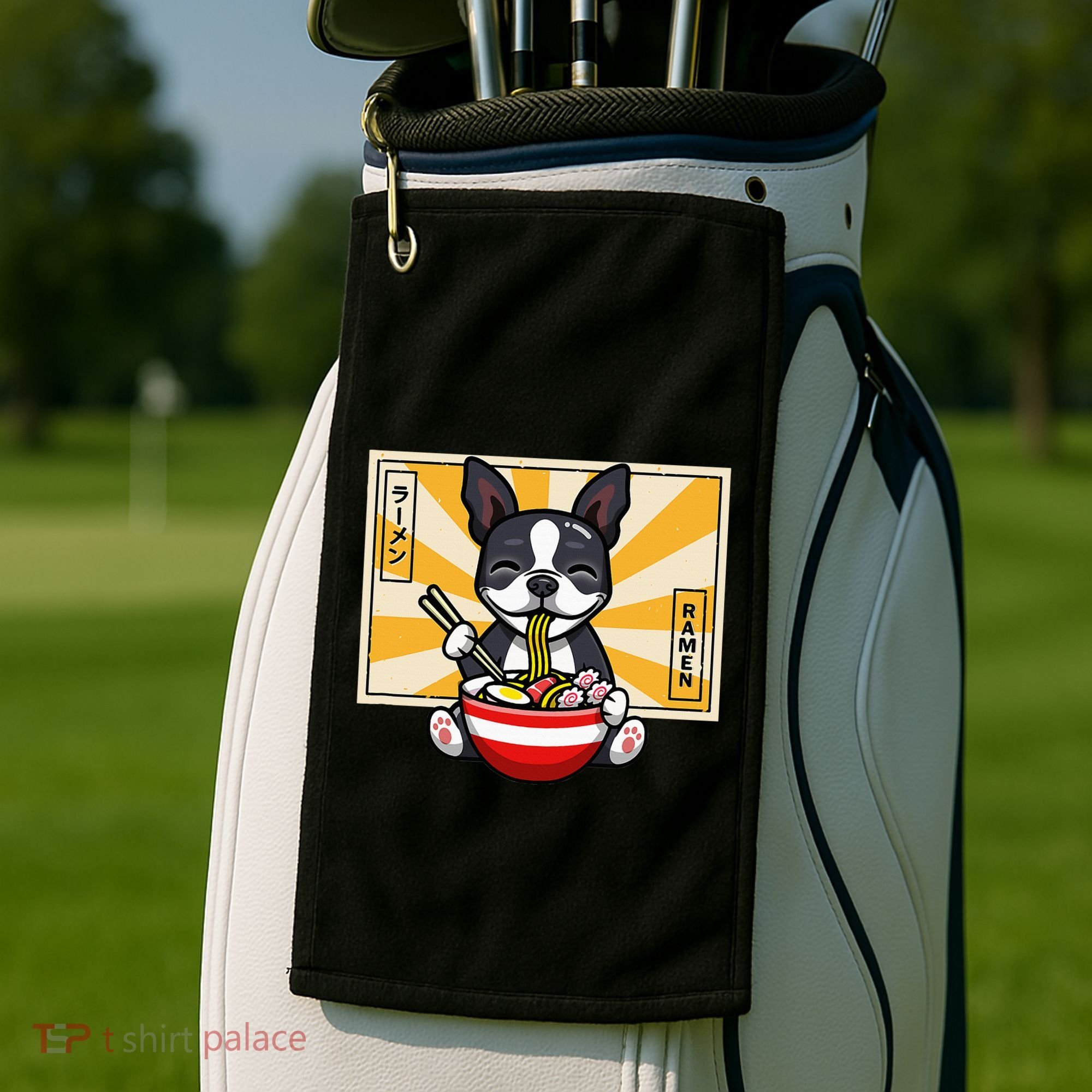 Boston Terrier Golf Towel