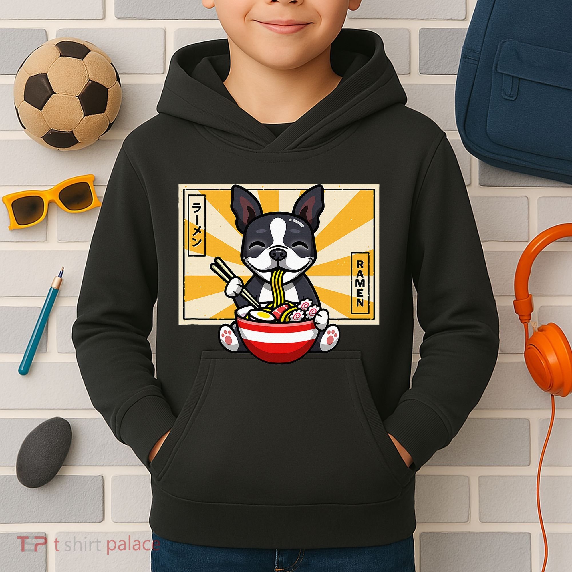 Boston Terrier Kids Hoodie