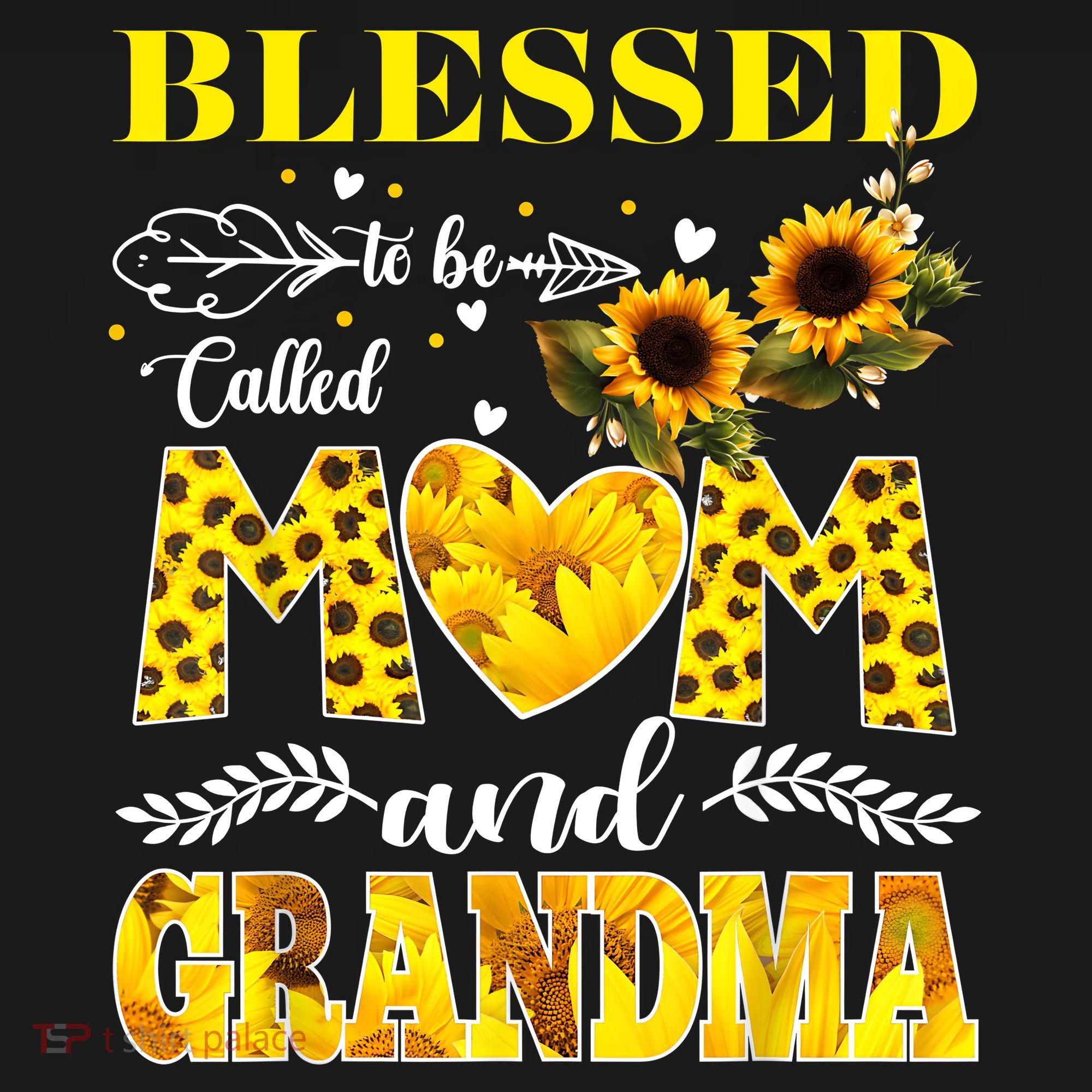 Blessed To Be Called Mom And Grandma Sunflower Mothers Day Women's Hoodie