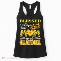 Blessed To Be Called Mom And Grandma Sunflower Mothers Day Women's Tank Top thumb 0