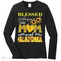 Blessed To Be Called Mom And Grandma Sunflower Mothers Day Women's Long Sleeve Shirt thumb 0