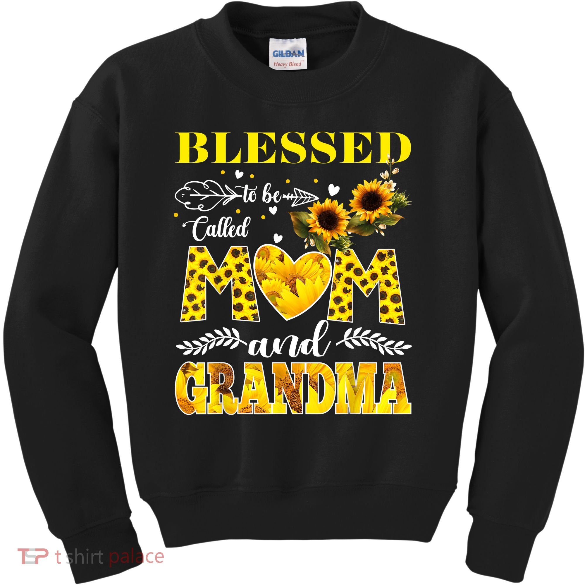 Blessed To Be Called Mom And Grandma Sunflower Mothers Day Kids Sweatshirt