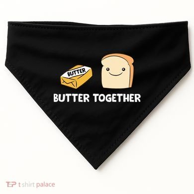 Butter Together Breakfast Butter Toast USA-Made Doggie Bandana