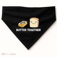 Butter Together Breakfast Butter Toast USA-Made Doggie Bandana thumb 0