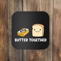 Butter Together Breakfast Butter Toast Coaster thumb 0
