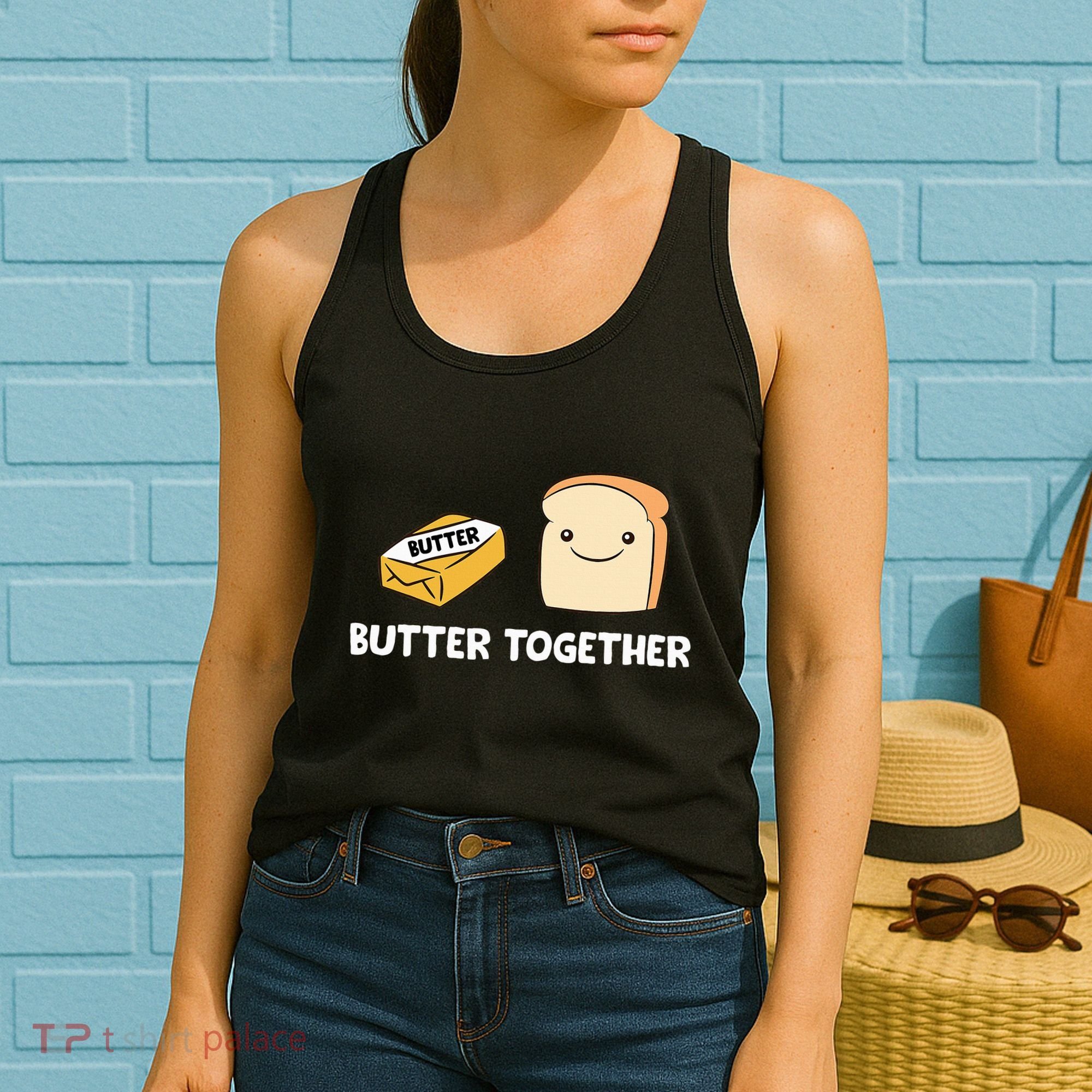 Butter Together Breakfast Butter Toast Women's Tank Top