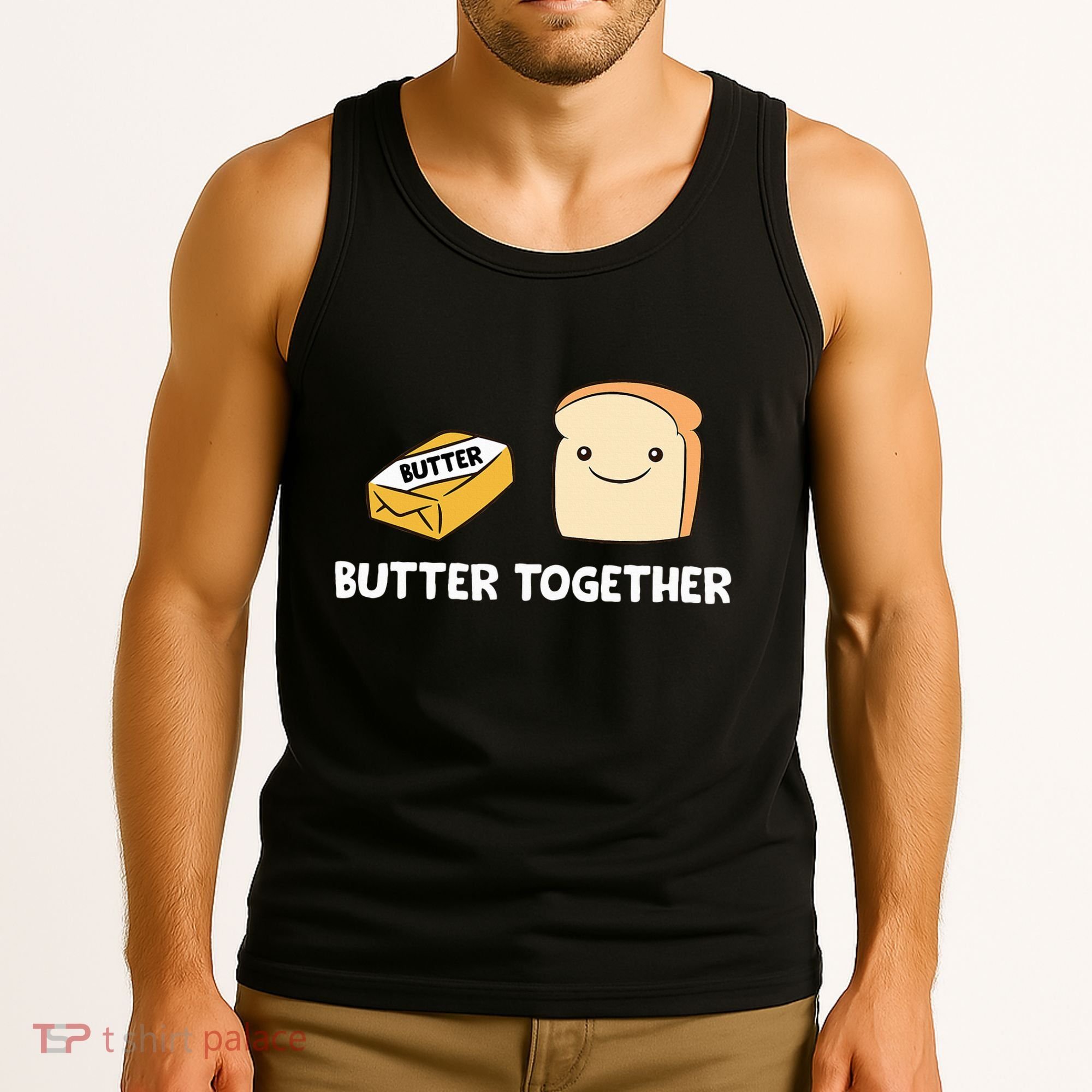 Butter Together Breakfast Butter Toast Tank Top