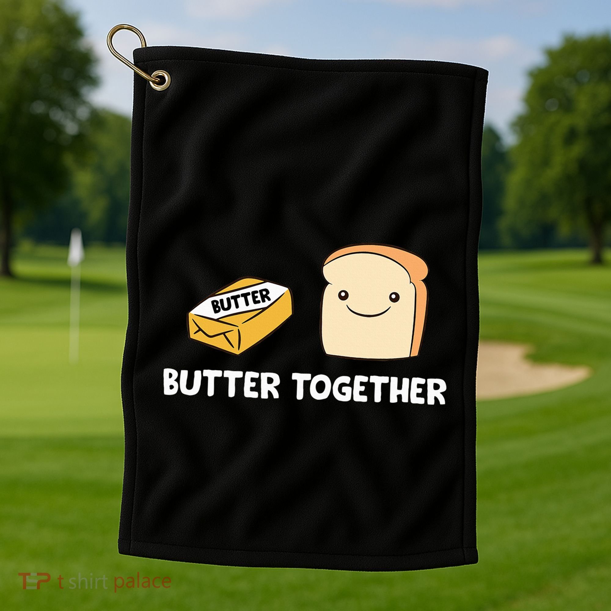 Butter Together Breakfast Butter Toast Golf Towel
