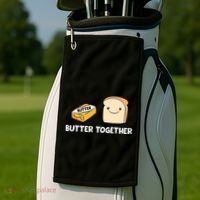 Butter Together Breakfast Butter Toast Golf Towel thumb 2