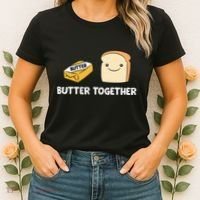 Butter Together Breakfast Butter Toast Women's T-Shirt thumb 2