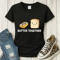 Butter Together Breakfast Butter Toast Women's T-Shirt thumb 3