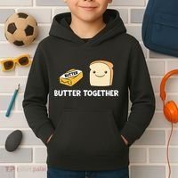 Butter Together Breakfast Butter Toast Kids Hoodie thumb 2