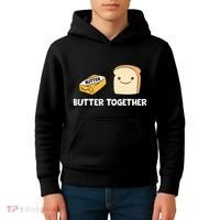 Butter Together Breakfast Butter Toast Kids Hoodie thumb 4