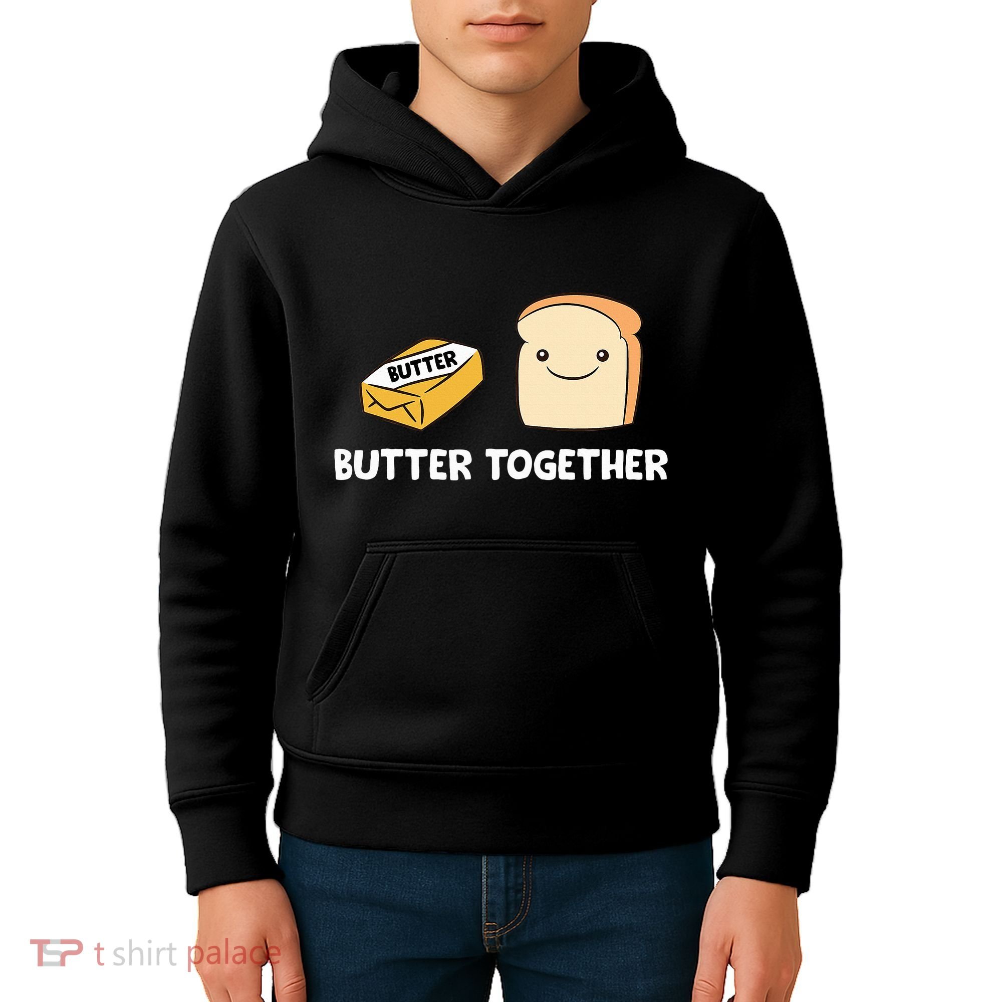 Butter Together Breakfast Butter Toast Kids Hoodie