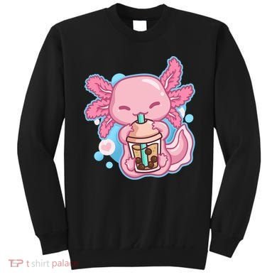 Boba Tea Bubble Tea Milk Tea Anime Axolotl  Sweatshirt