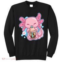Boba Tea Bubble Tea Milk Tea Anime Axolotl  Sweatshirt thumb 0