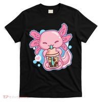 Boba Tea Bubble Tea Milk Tea Anime Axolotl  T-Shirt thumb 0