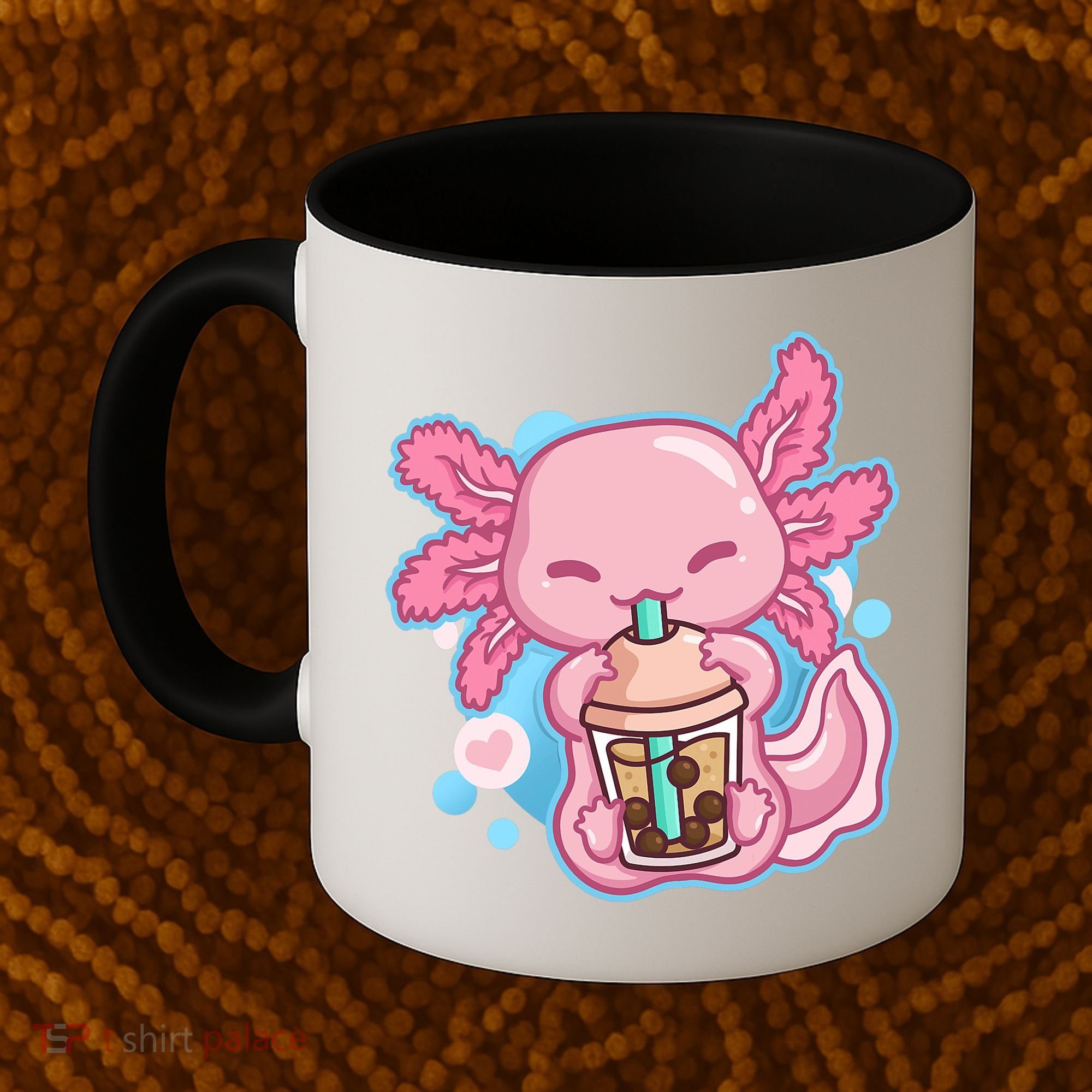 Boba Tea Bubble Tea Milk Tea Anime Axolotl  Coffee Mug