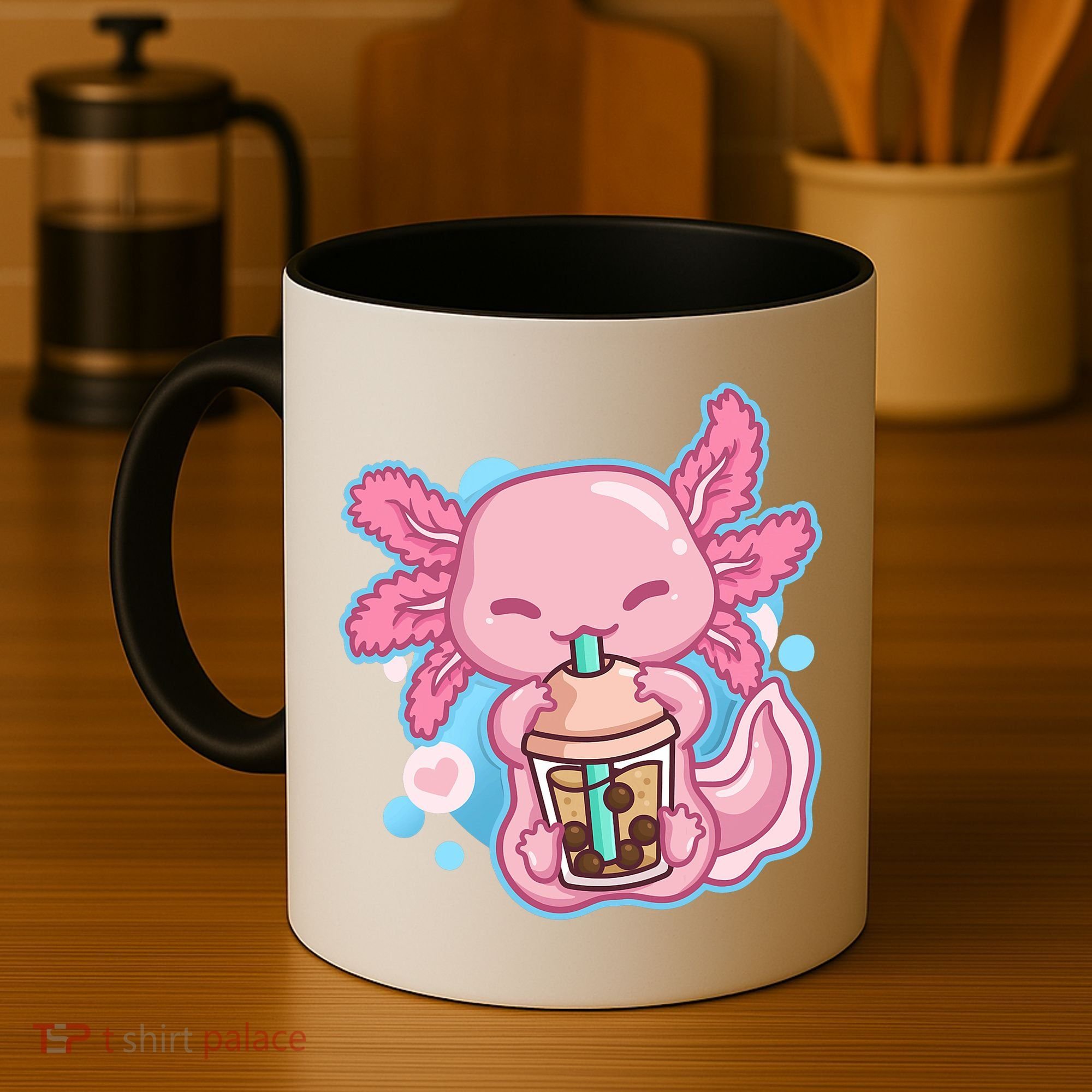 Boba Tea Bubble Tea Milk Tea Anime Axolotl  Coffee Mug