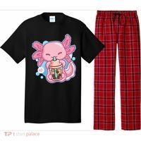 Boba Tea Bubble Tea Milk Tea Anime Axolotl  Pajama Set thumb 0