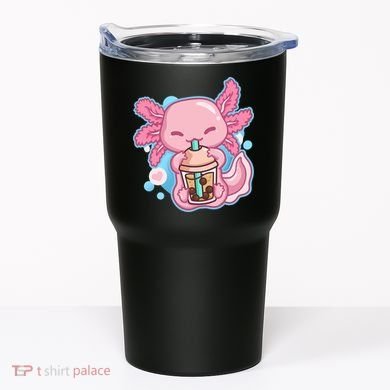 Boba Tea Bubble Tea Milk Tea Anime Axolotl  Tumbler