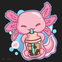 Boba Tea Bubble Tea Milk Tea Anime Axolotl  Tumbler thumb 3