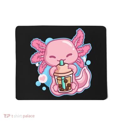 Boba Tea Bubble Tea Milk Tea Anime Axolotl  Mousepad