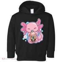 Boba Tea Bubble Tea Milk Tea Anime Axolotl  Toddler Hoodie thumb 0