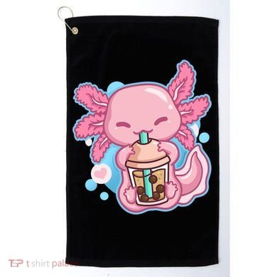 Boba Tea Bubble Tea Milk Tea Anime Axolotl  Golf Towel