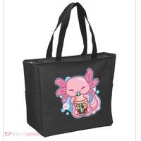 Boba Tea Bubble Tea Milk Tea Anime Axolotl  Tote Bag thumb 2