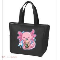 Boba Tea Bubble Tea Milk Tea Anime Axolotl  Tote Bag thumb 3