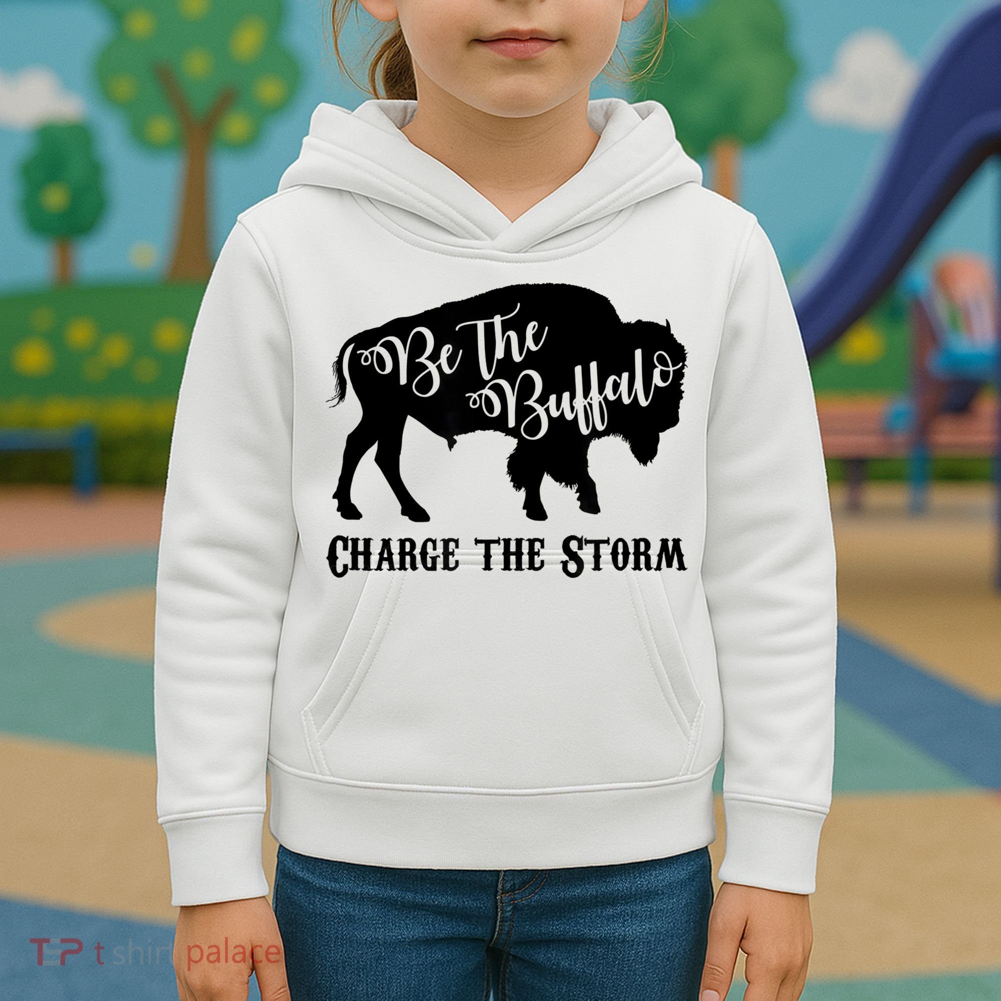 Be The Buffalo Charge The Storm Success Kids Hoodie