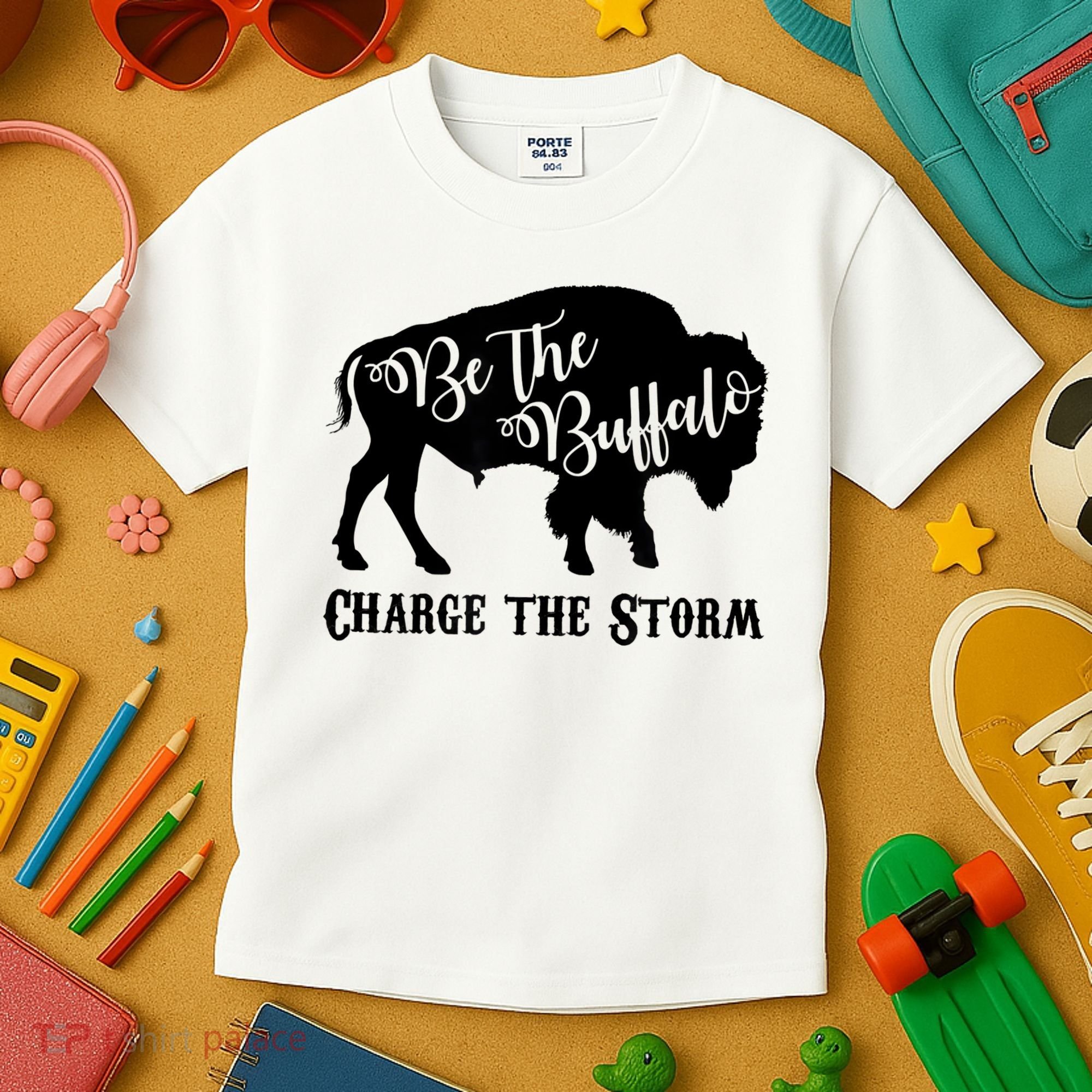 Be The Buffalo Charge The Storm Success Kids T-Shirt