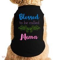 Blessed To Be Called Mema MotherS Day Doggie Tank thumb 0