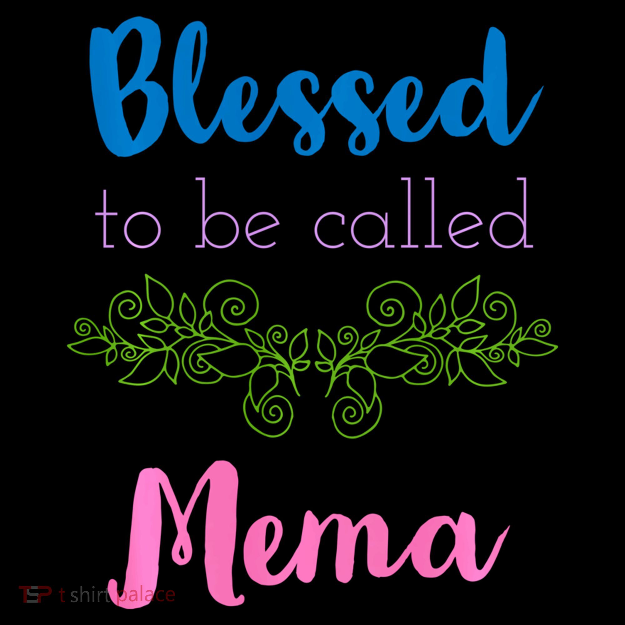 Blessed To Be Called Mema MotherS Day Doggie Tank
