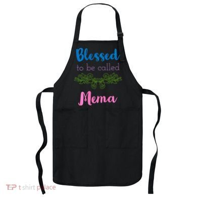 Blessed To Be Called Mema MotherS Day Apron