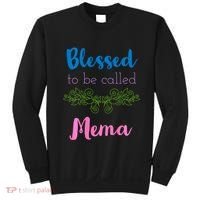 Blessed To Be Called Mema MotherS Day Sweatshirt thumb 0