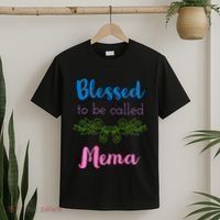 Blessed To Be Called Mema MotherS Day T-Shirt thumb 2