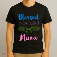 Blessed To Be Called Mema MotherS Day T-Shirt thumb 3
