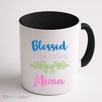 Blessed To Be Called Mema MotherS Day Coffee Mug thumb 1