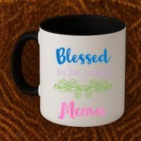 Blessed To Be Called Mema MotherS Day Coffee Mug thumb 2