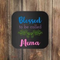 Blessed To Be Called Mema MotherS Day Coaster thumb 0