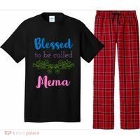 Blessed To Be Called Mema MotherS Day Pajama Set thumb 0