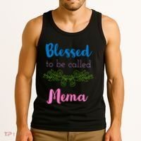 Blessed To Be Called Mema MotherS Day Tank Top thumb 3
